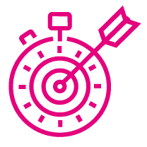 HT Real Estate - FAQ - Motiv Zielscheibe auf einer Stoppuhr