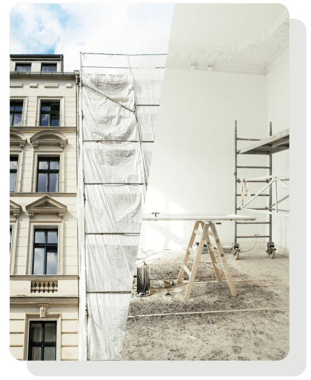 HT Real Estate - Motiv Sanierung - Fassade und Innenraum