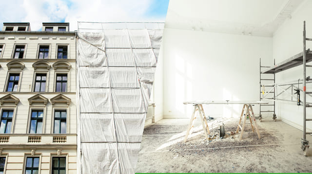 HT Real Estate - Kleines Motiv Sanierung - Fassade und Innenraum